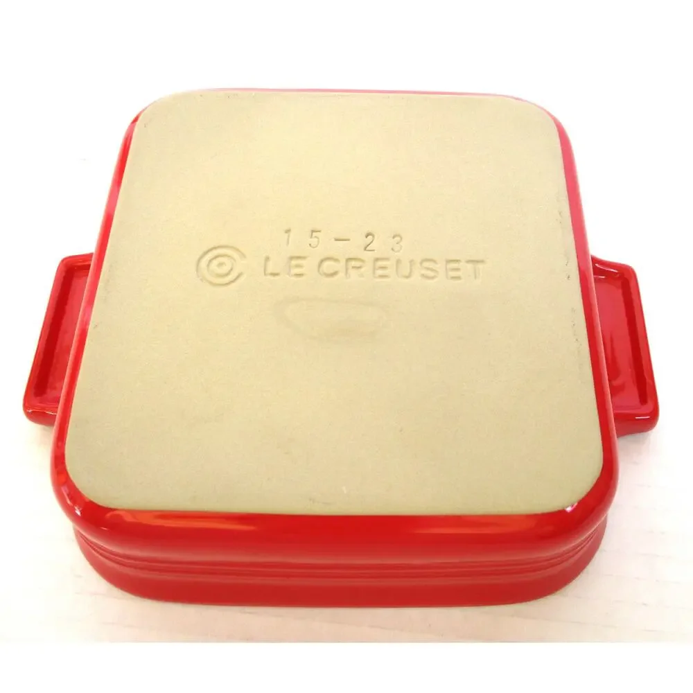 NIB LE CRUESET Mini Covered Round Cocette and 4-Inch Baking Dish Red Cast Iron